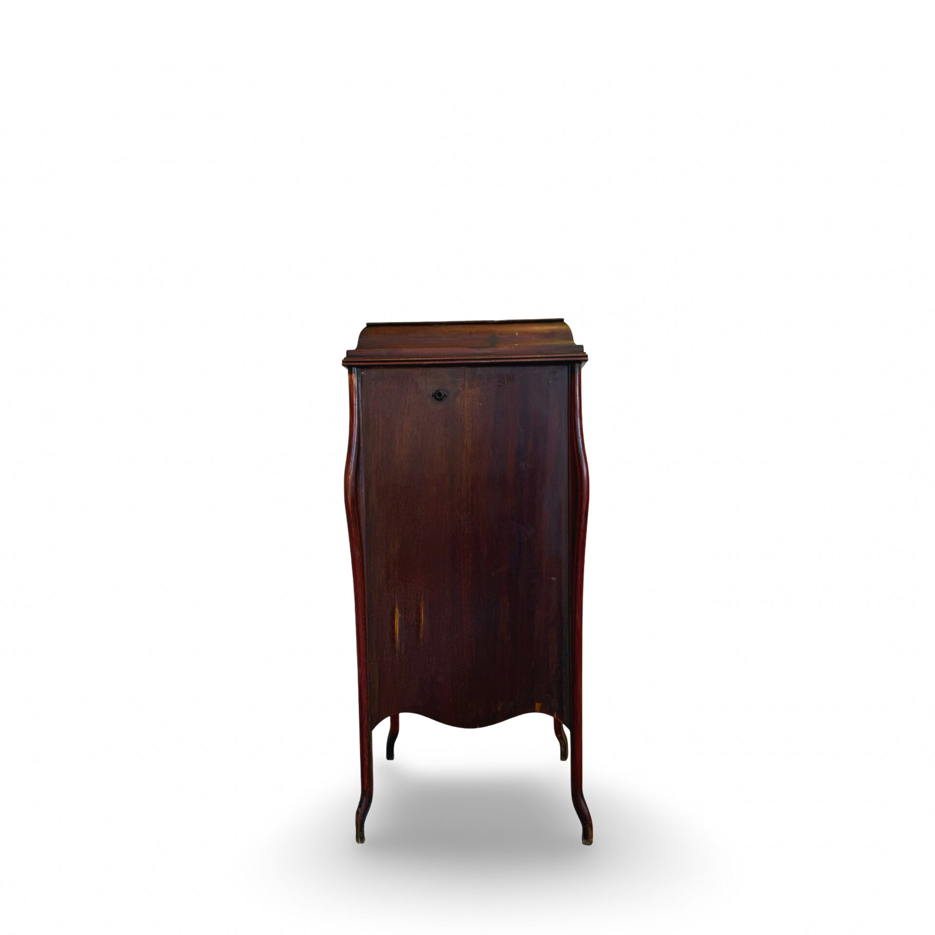 Italian floor-model upright phonograph cabinet, 1900s