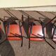 Set of 6 Dutch and metal school chairs - adult