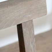 Pair of old wooden church benches – rustic chapel benches