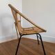Pair of vintage rattan armchairs