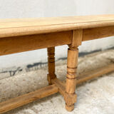 Old oak farm bench