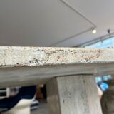 Table à manger en travertin années 70