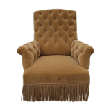 Padded gold toad chair