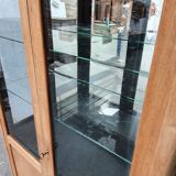 Vintage trend-going two-door raw oak window