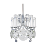 7-light torlasco steel chandelier from the vintage 70s vintage modern