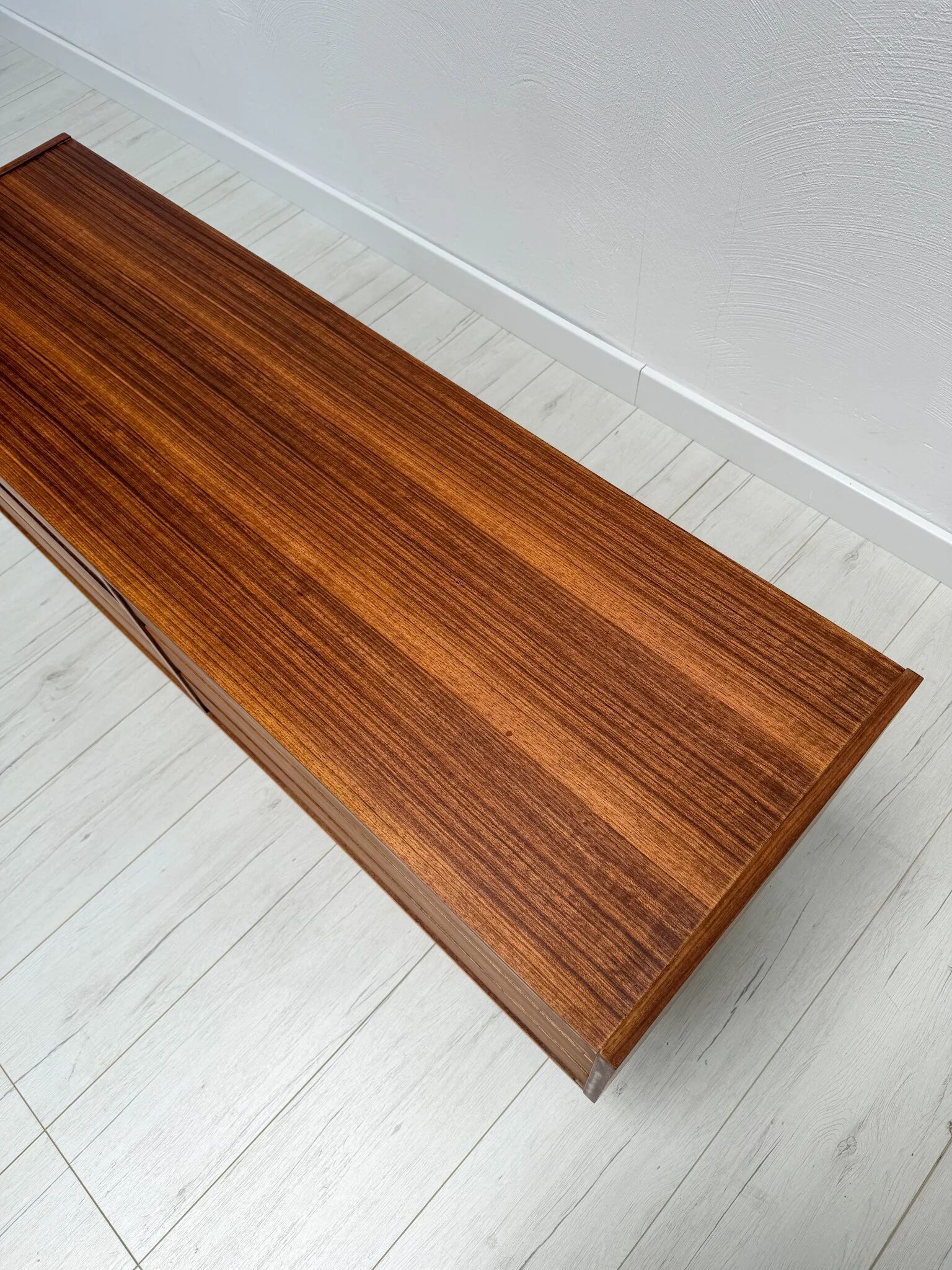 1960s vintage mid-century walnut low sideboard / credenza