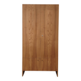 Grande armoire penderie en bois Drevotex 1970