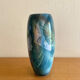 Large lacquered ceramic vase signed Grech