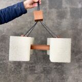 Scandinavian teak pendant chandelier