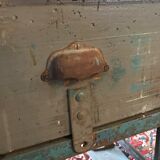 Cast iron and wood workbench