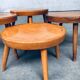 Mid-Century Low Side Table Set, Belgium, 1950s, Set of 4