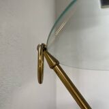 Adnet brass floor lamp with loops