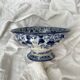 Flora pedestal bowl/salad bowl, Creil and Montereau, late 19th century