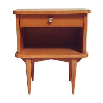 Chevet vintage placage chêne moyen