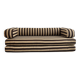 Beige and brown sofa vintage guest bed