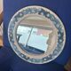 Handmade floral ceramic mirror
