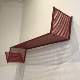 Lacquered metal shelf