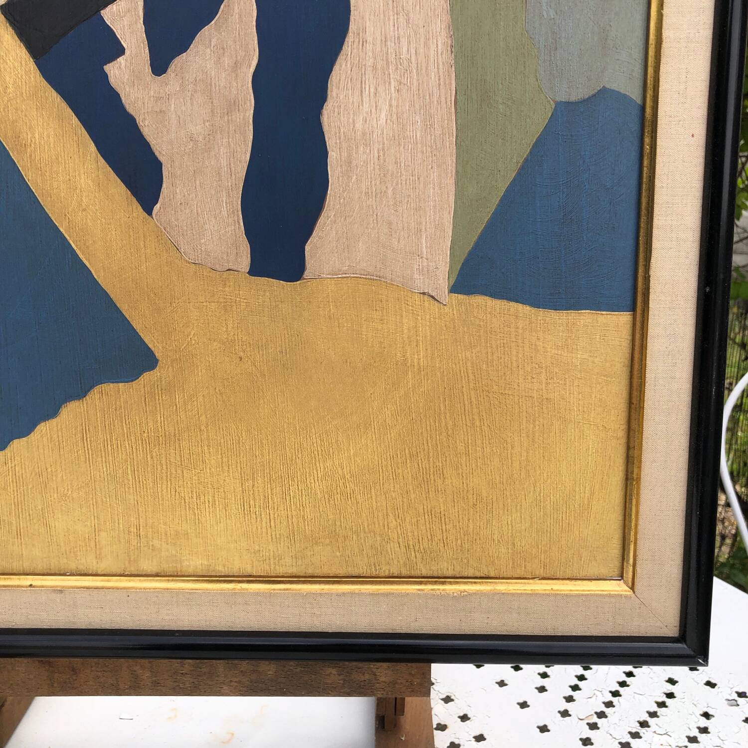 Abstract painting on panel