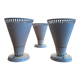 Suite of 3 wall lamps, vintage, white lacquered metal, lita 1970 france
