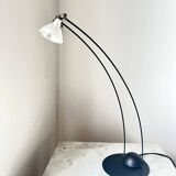 German Vintage Minimalistic table Arc Lamp by Hustadt Leuchten, 1980s