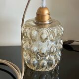 Vintage bubble glass pendant light