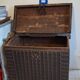 Authentic Pitara Chest from Rajasthan in Wood and Wrought Iron – 19th Century