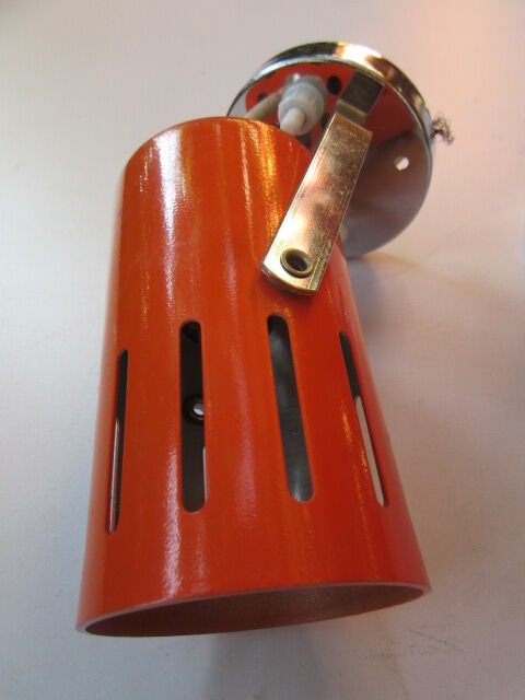 Pair of wall lamps orange