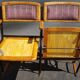 Cinema theatre seats paired with 1900 fabric Verel de Belval