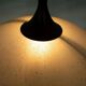 1980s Memphis glass suspension, vintage pull switch lamp.
