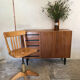 Vintage storage cabinet 1960's 5 drawers 2 doors