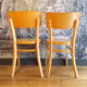 Paire de chaises de bistrot vintage
