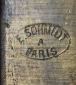 Empire style chest of drawers in lacquer, bronze and marble. Nineteenth century.