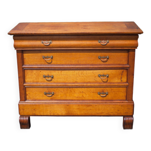 Commode bois 5 tiroirs dont 1 secret