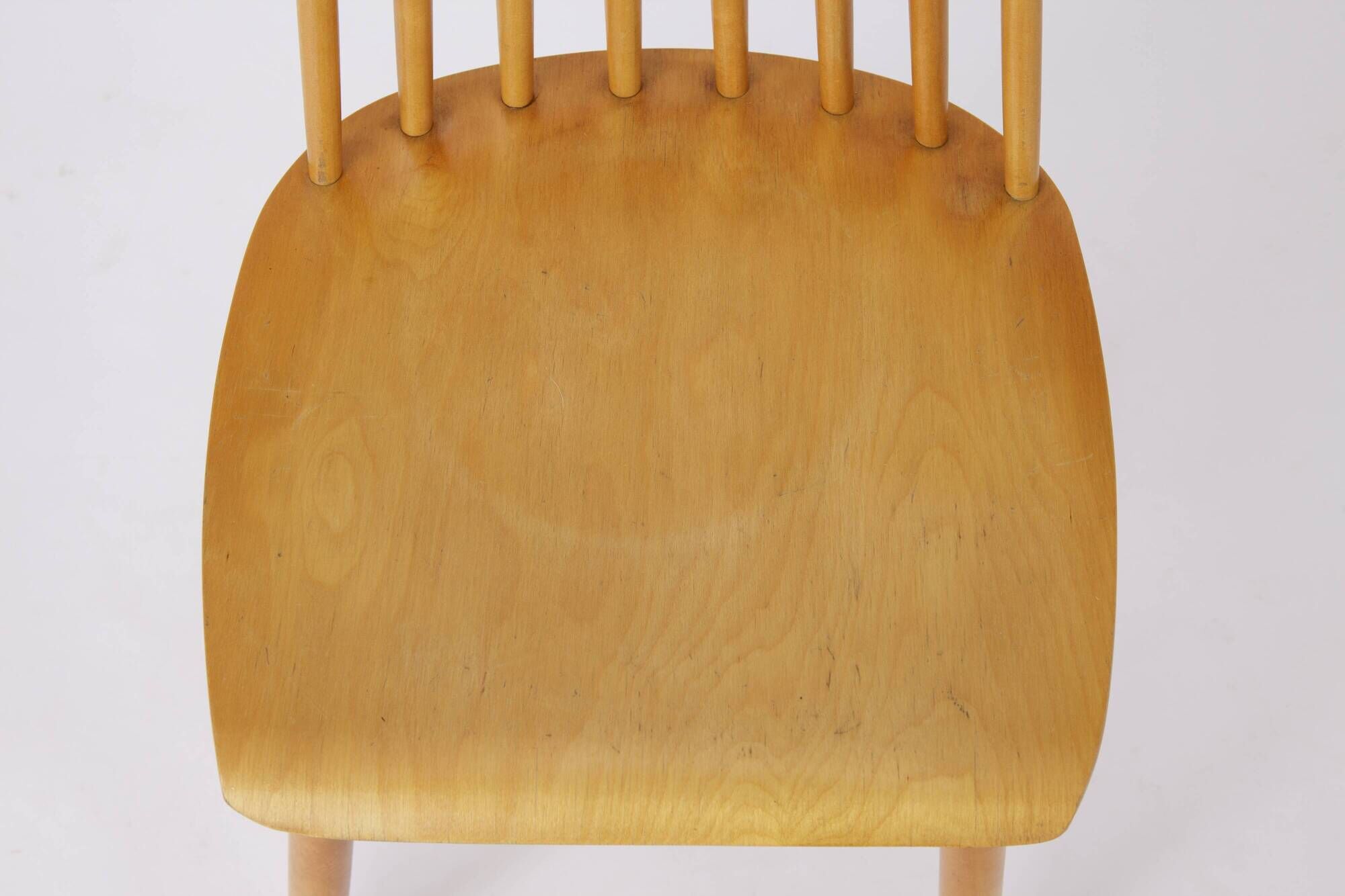 1 of 2 Yngve Ekström "Pinocchio" Dining Chair – Swedish Beechwood, 1960s