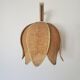 Vintage raffia flower pendant lamp