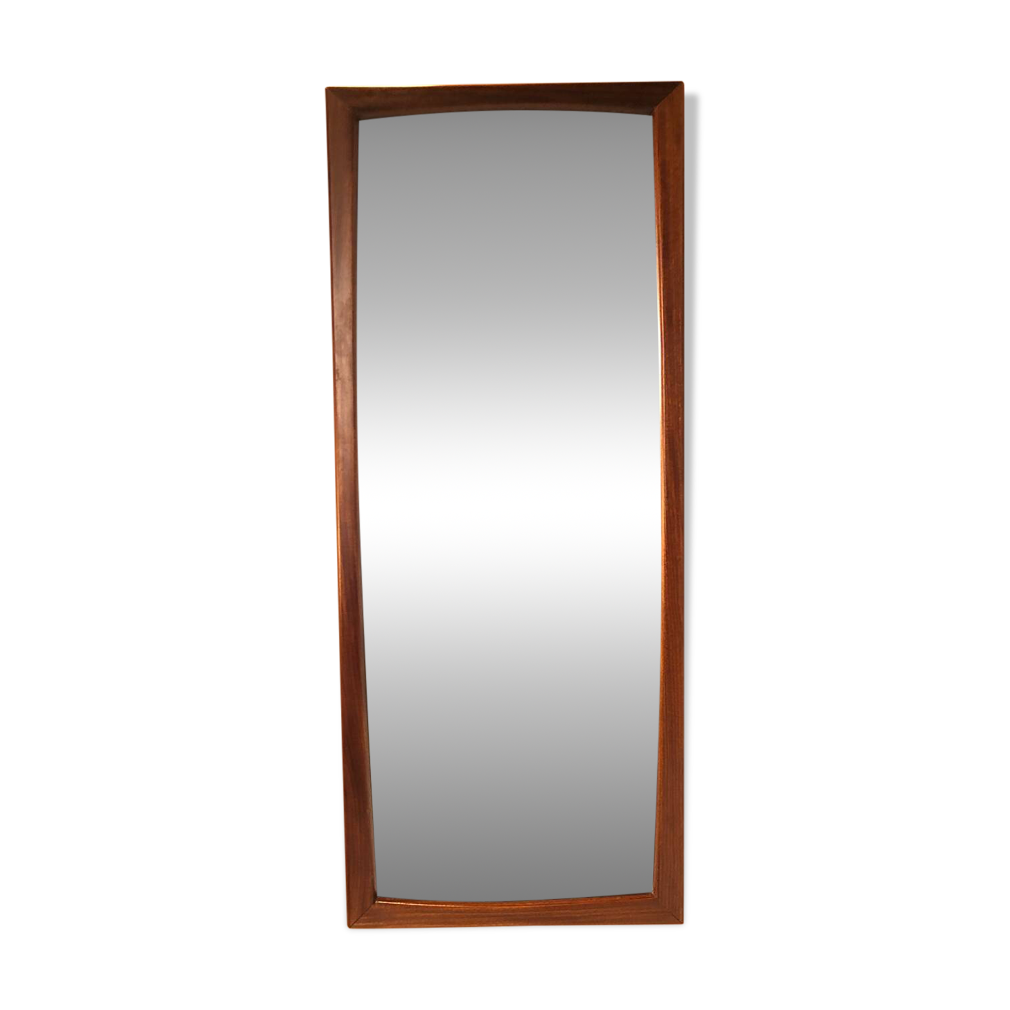 Scandinavian teak mirror circa 1960