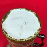 Pichet Art Nouveau en barbotine belge Wasmuel, XIXe siècle