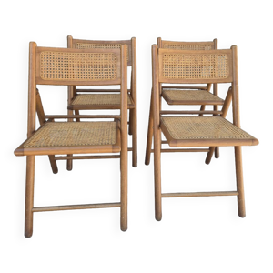 Serie de 4 chaises pliantes - 1970s