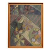 Nature morte aux fleurs cubiste - Elisabeth Ronget