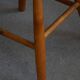 Round beech stool by a Danish cabinetmaker, mid-century modern, 1970s.