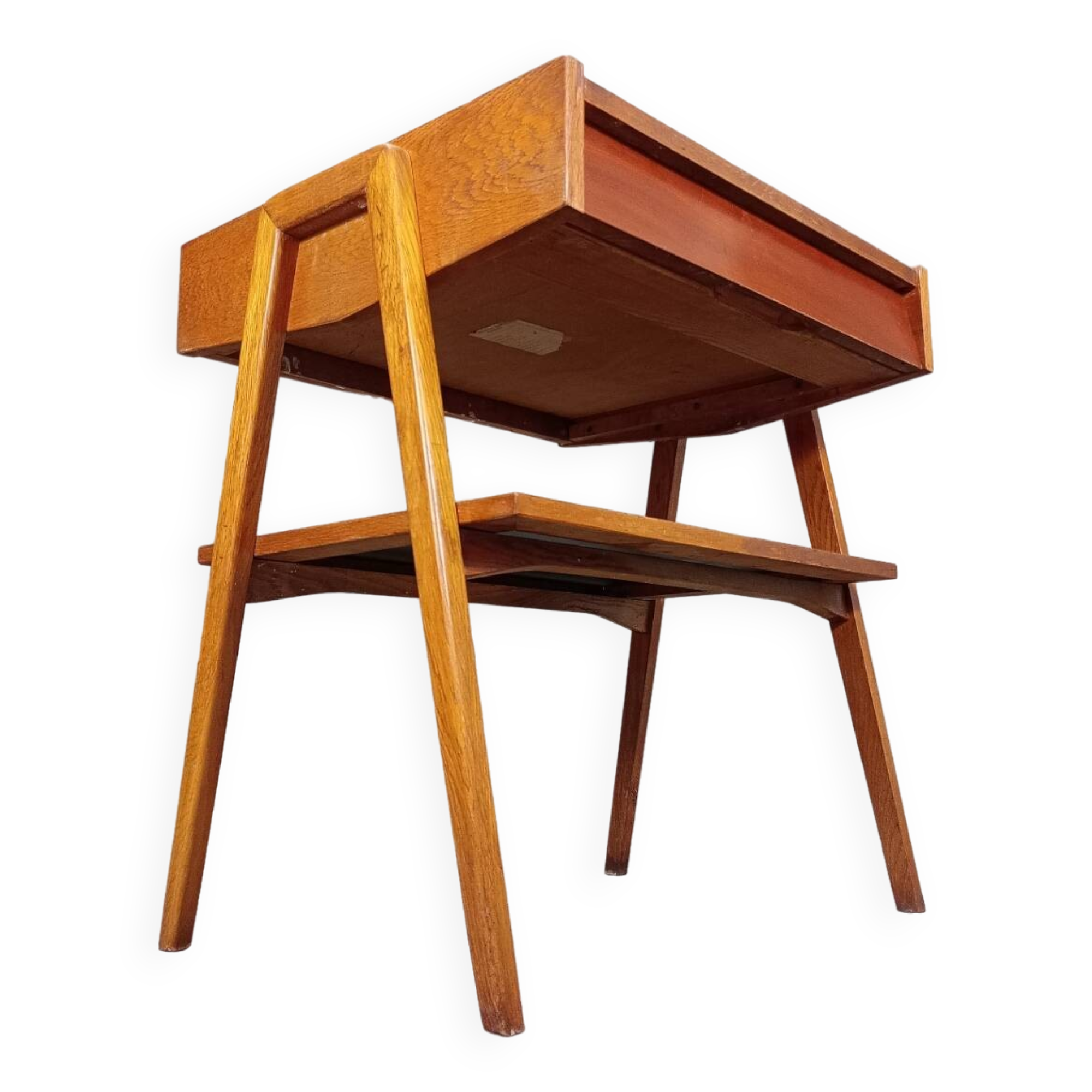 Table TV en chêne Jiràk par Drevotex, Vintage Tchèque 1960s