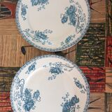 13 assiettes sarreguemines modele royat