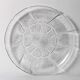 Large Platter Fleur, Vintage Decorative Clear Plate / Arcoroc / France