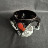 Vallauris, vintage vase or pot with handle circa 1970