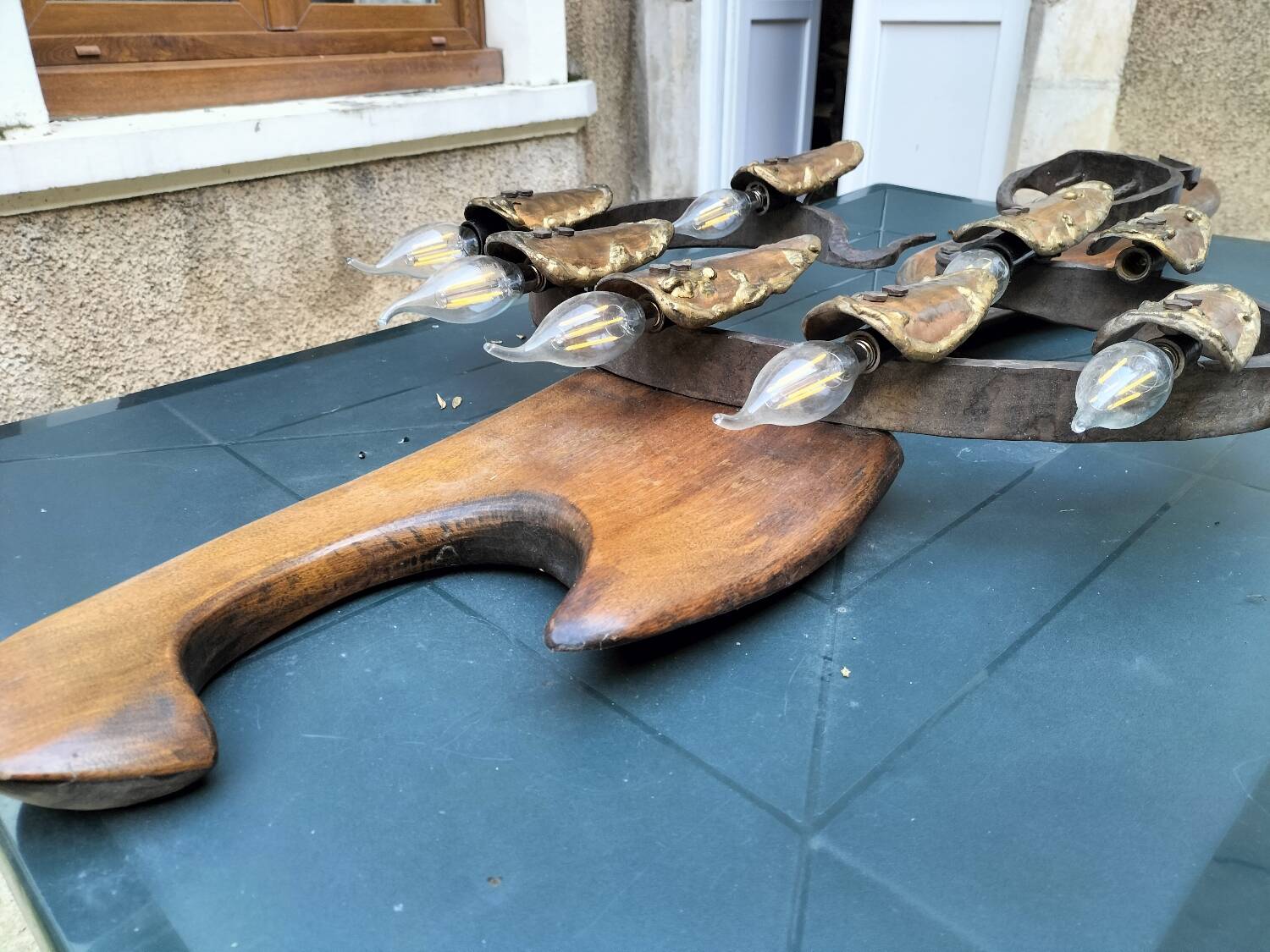 Large wall sconce, one-of-a-kind