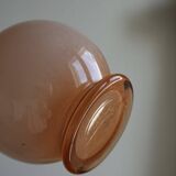 Art Deco pink opaline lamp
