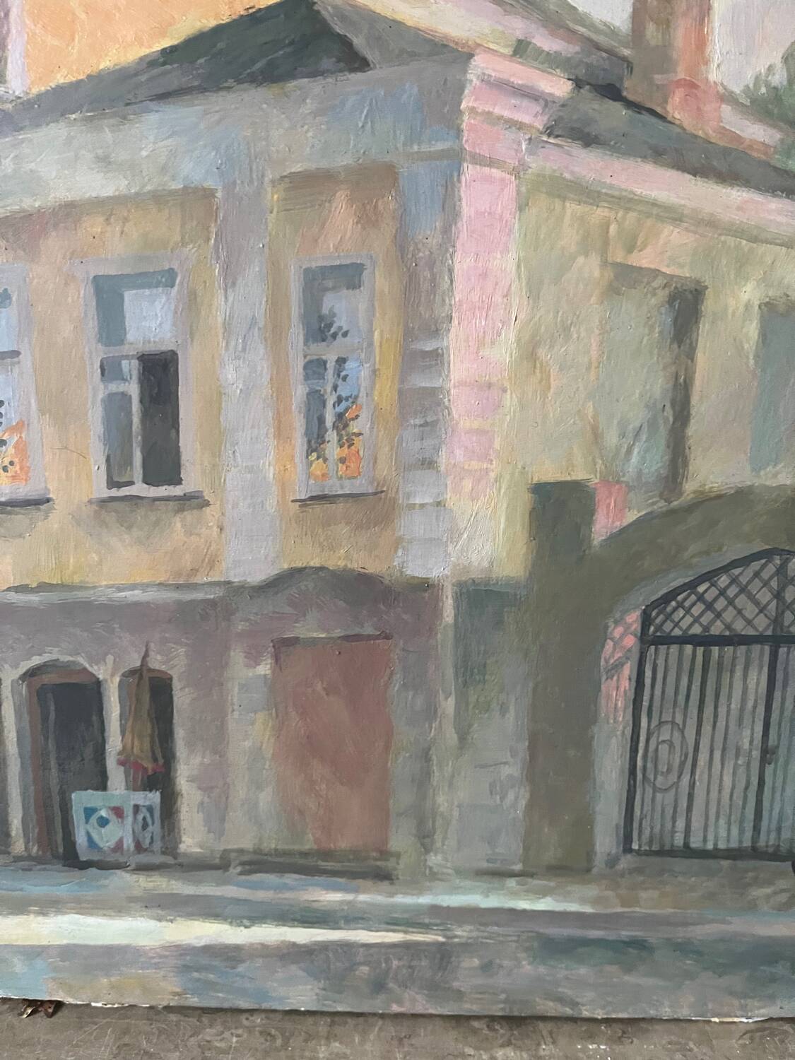 "The Tishashev House – Opochka" signed A. A. Yeremin
