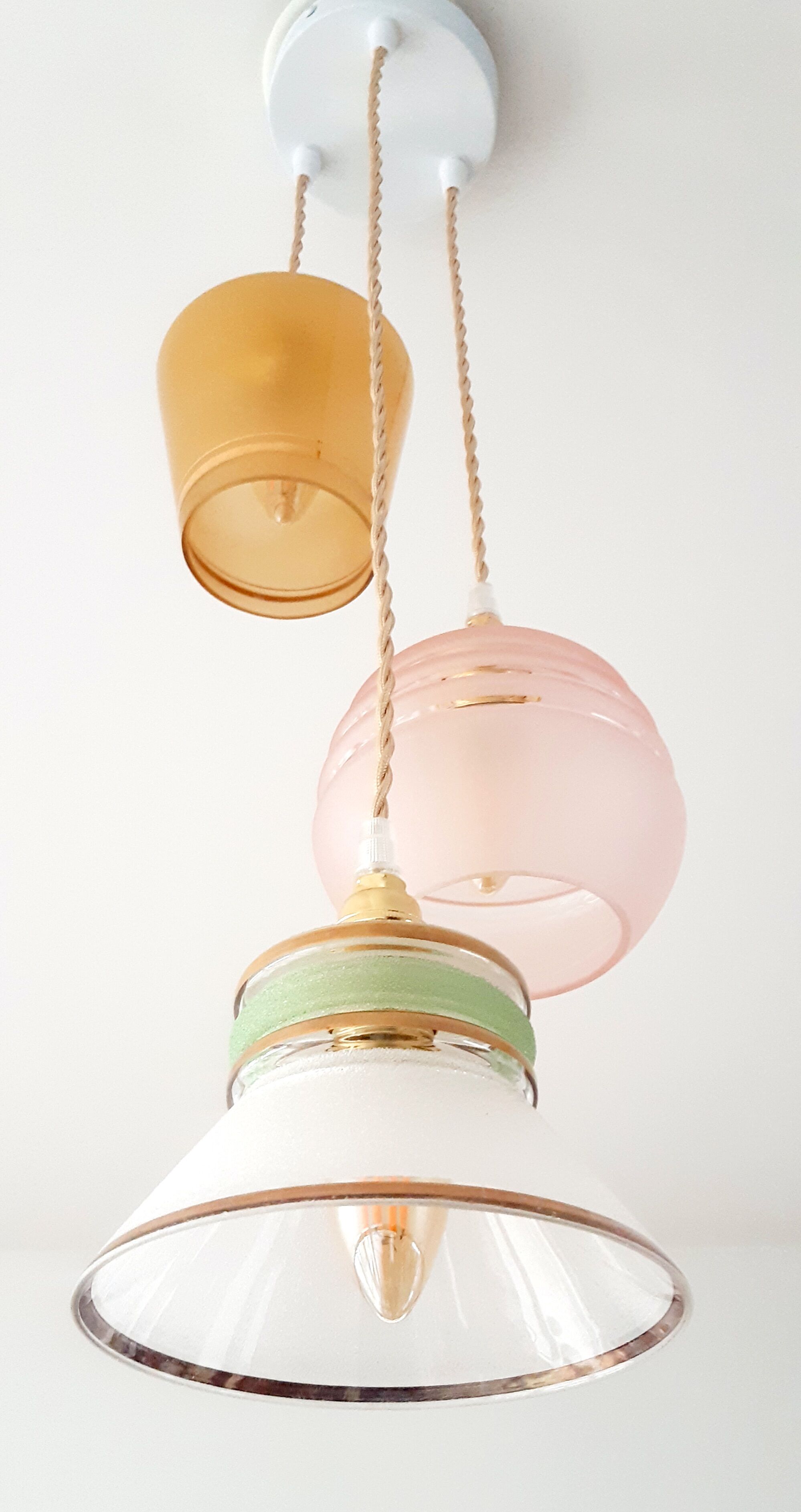 Art deco hanging lamp