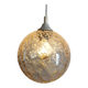 Amber bubble glass vintage pendant globe – 1960s/70s design