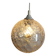 Amber bubble glass vintage pendant globe – 1960s/70s design